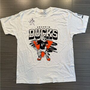 NWOT Anaheim Ducks Wild Wing White Graphic T-Shirt XL